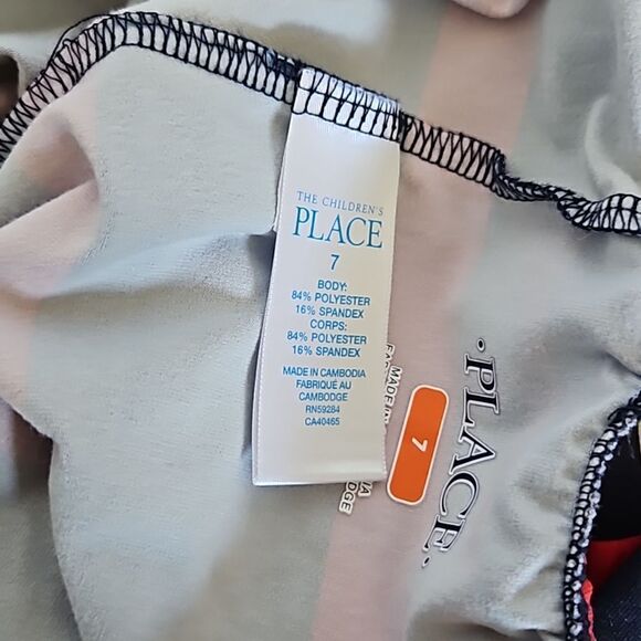 Gap Girl's Bundle Of 6 Pieces T-shirt & Pants Navy Blue/ Red 7- 8 Years Old - Picture 4 of 16